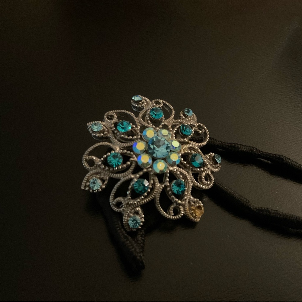 Blue Gemstone Hair Accessory